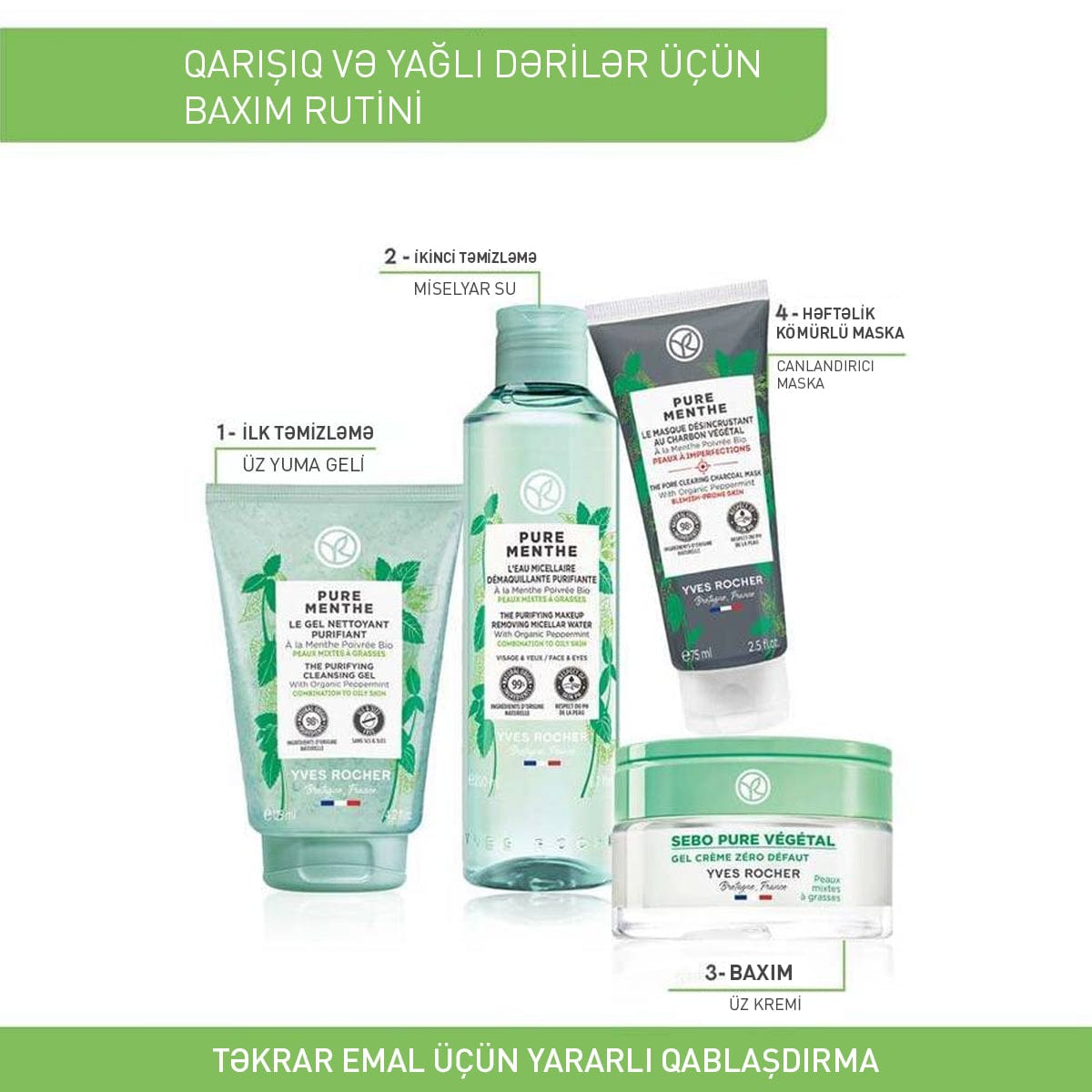 The Purifying Makeup Removing Micellar Water Pure Menthe, 200 ml