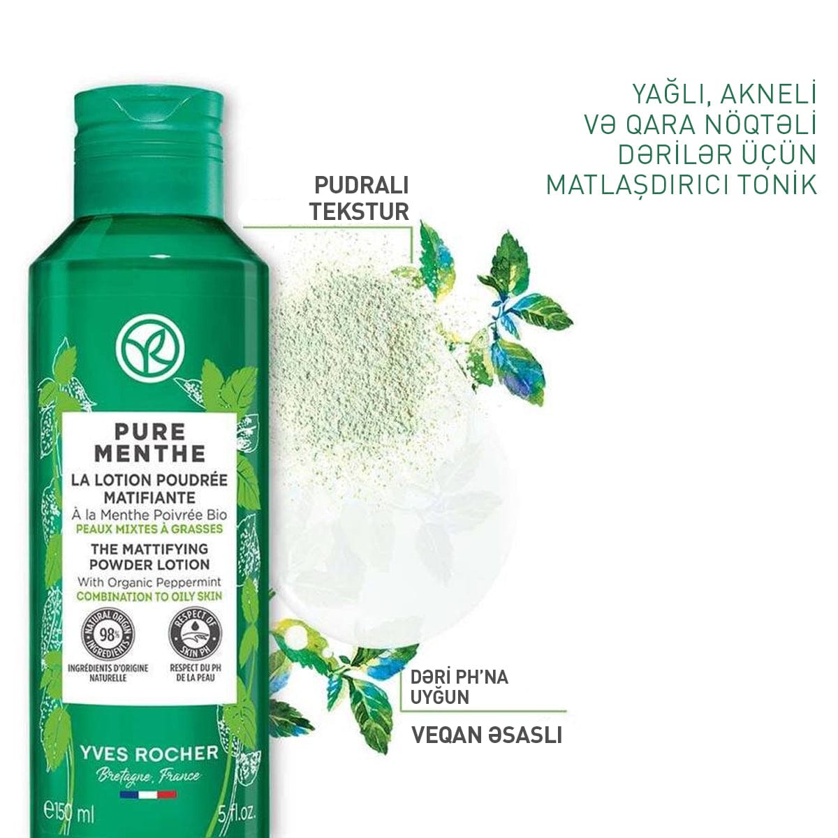 Matlaşdırıcı pudra-losyon, 150 ml