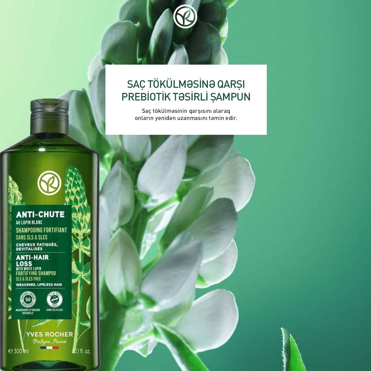 Saç tökülməsinə qarşı şampun, 300 ml