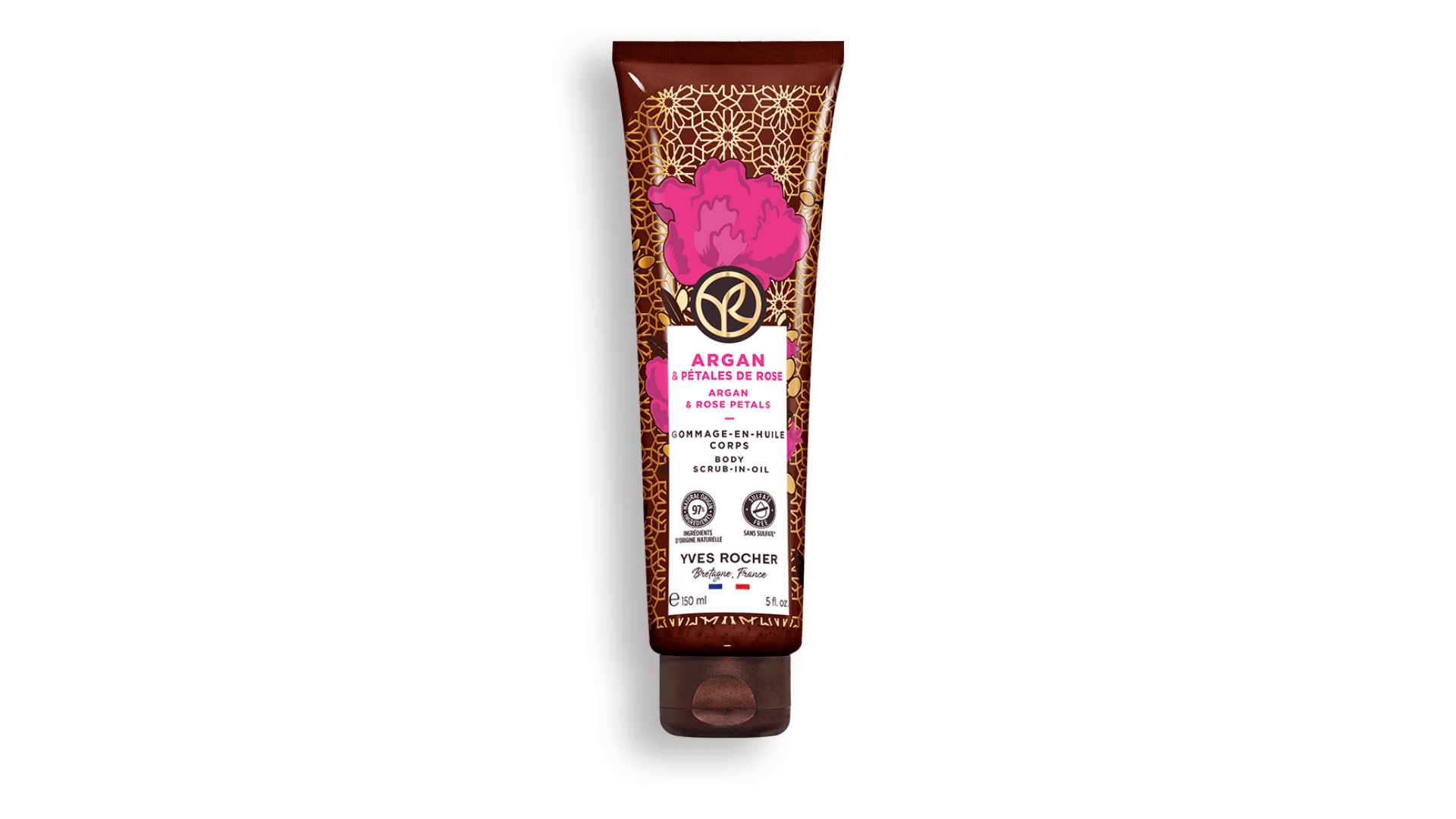 Bədən üçün arqan yağı və qızılgül əsaslı skrab, 150 ml