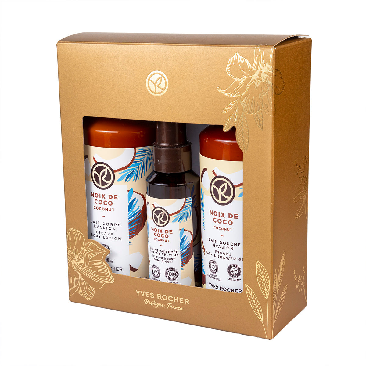 Coconut Hair & Body Care Set