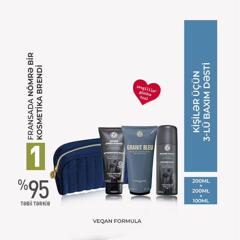 Granit Bleu Men’s Shaving & Care Set