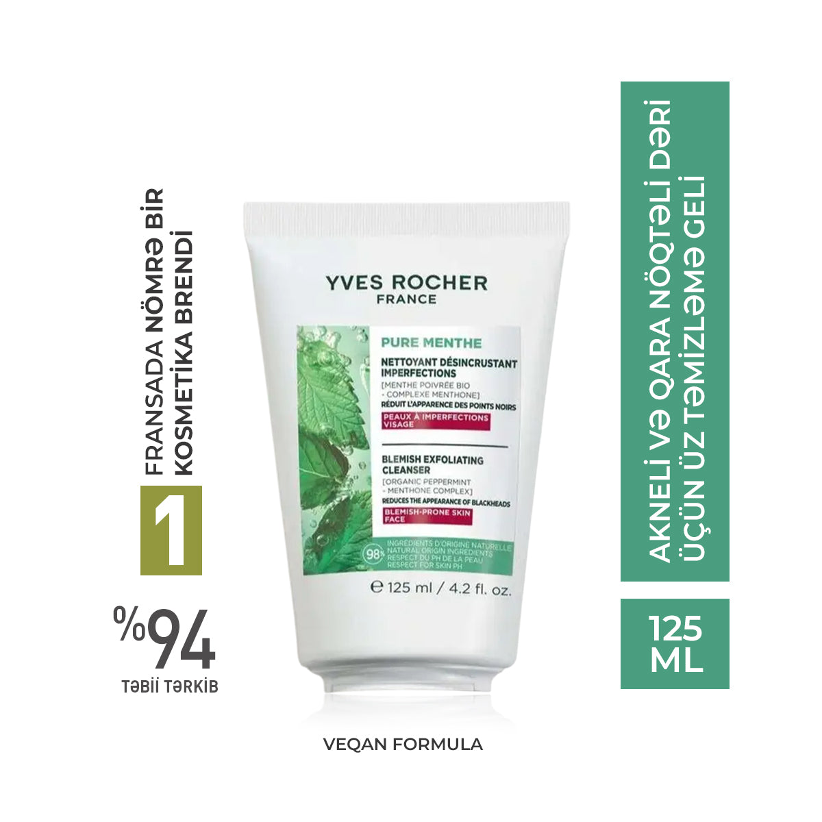 Cleanser and Scrub Anti Black Heads Tube 125ML