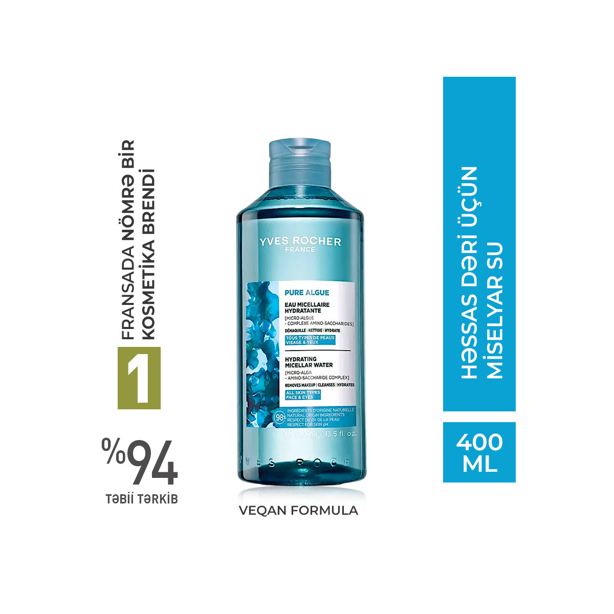Hydrating Micellar Water Large Format - Pure Algue