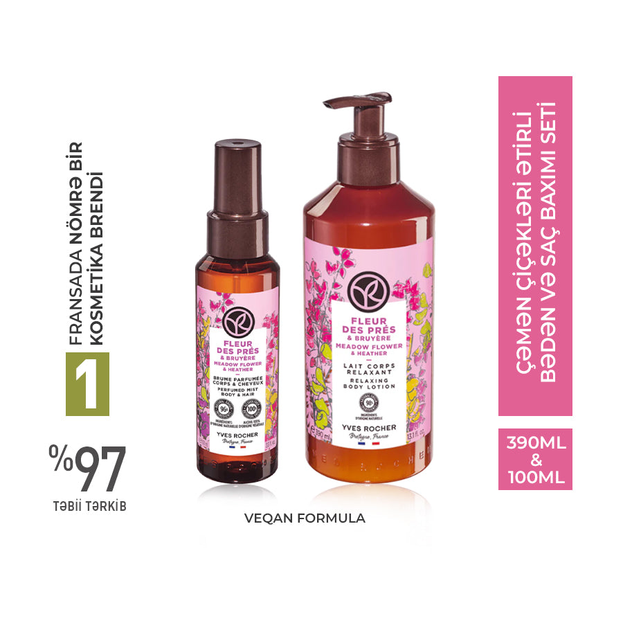 Çəmən Çiçəkləri Əsaslı 2-li Bədən Baxım Seti