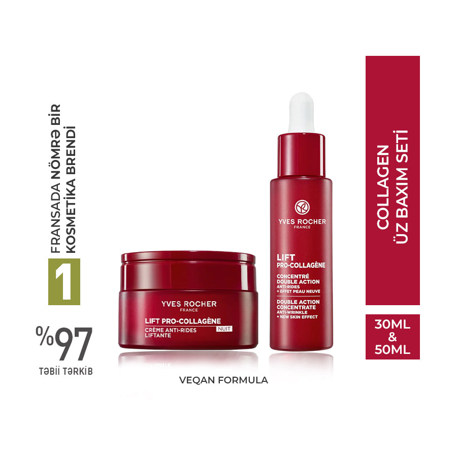 Liftinq Təsirli 2-li Üz Baxım seti