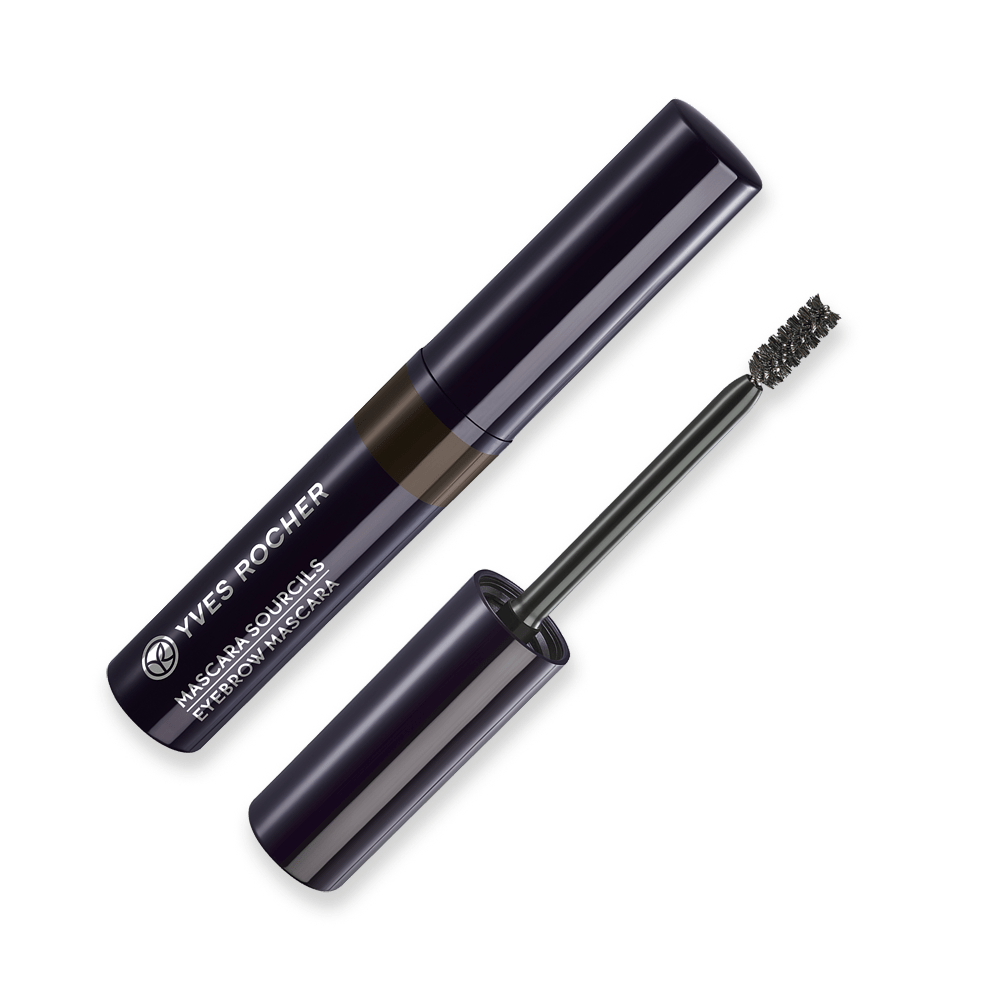 A 100% natural plant fiber mascara to tame brows with precision and color them naturally