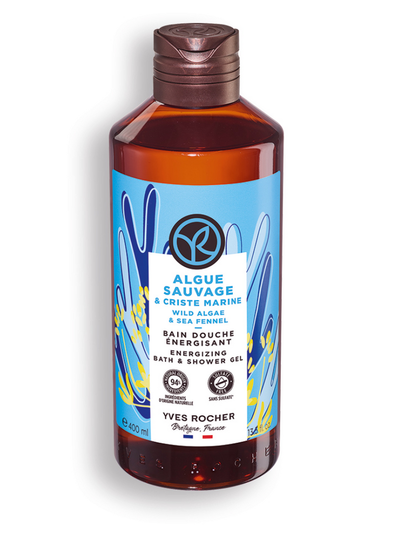 BATH AND SHOWER GEL WILD ALGAE & MARINE CRISTE 400ML BOTTLE -