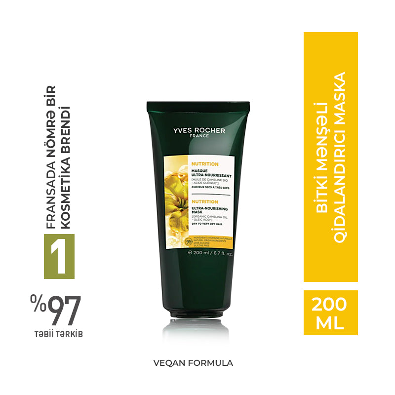 Bitki Mənşəli Qidalandırıcı Maska 200 ml