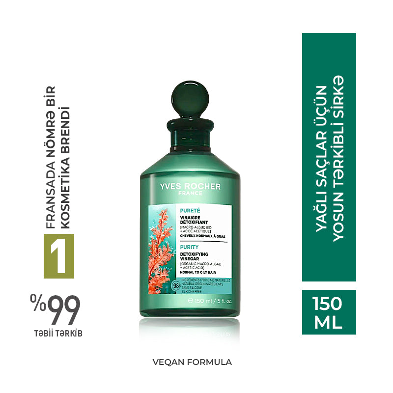 Yağlı Saçlar Üçün Detoks-Sirkə, 150 ml