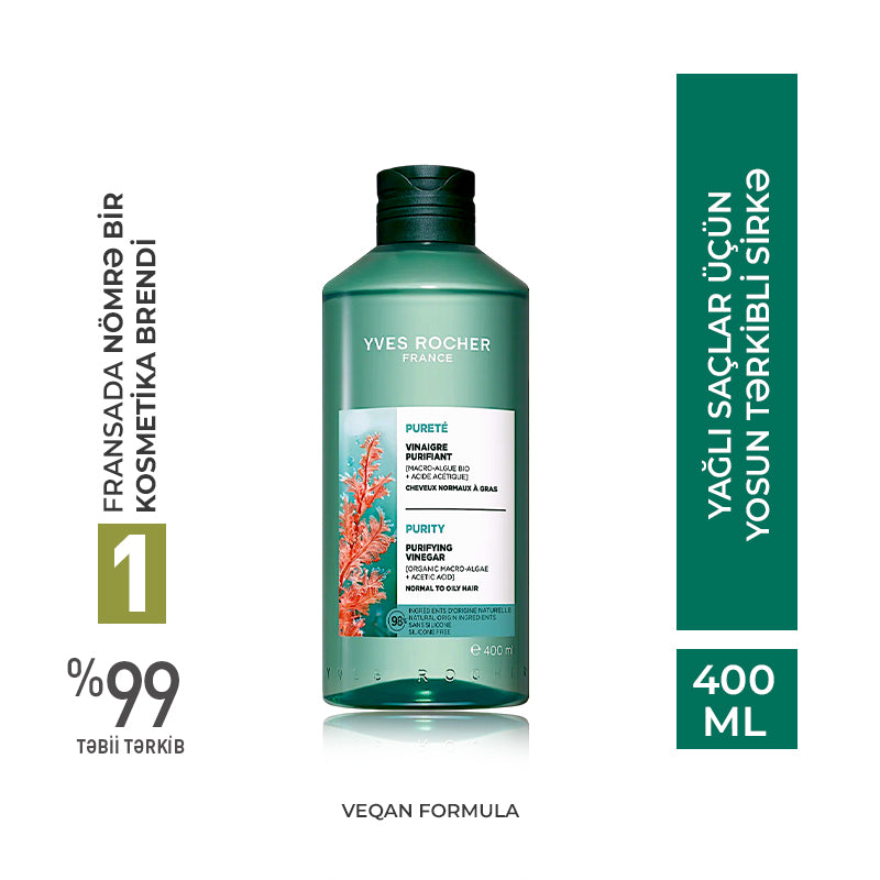 Yağlı Saçlar Üçün Detoks-Sirkə, 400 ml