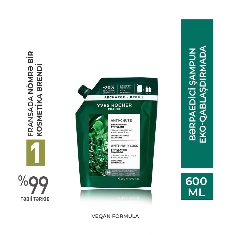Anti hair loss stimulating shampoo fortifying shampoo eco-r