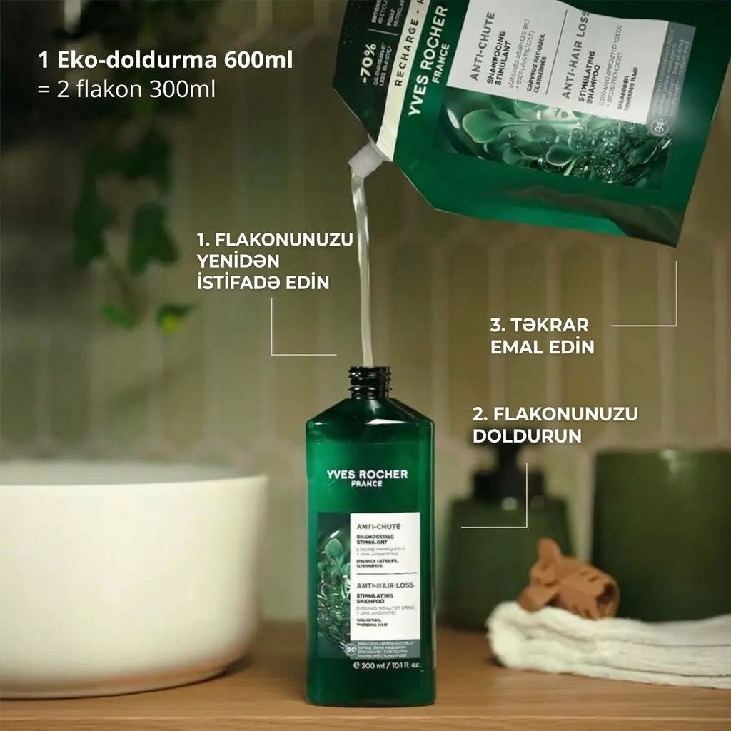 Anti hair loss stimulating shampoo fortifying shampoo eco-r