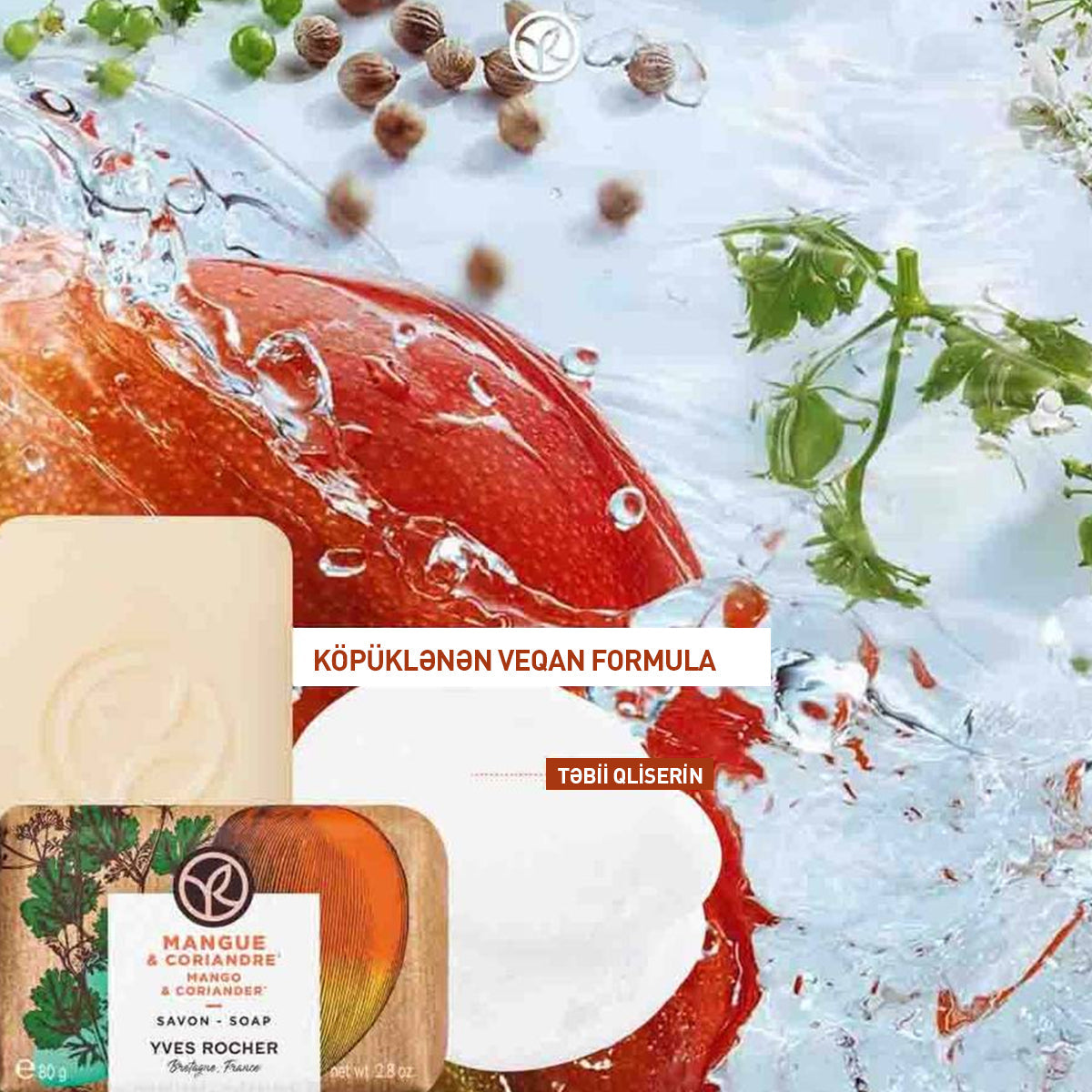 Manqo və keşniş ətirli sabun, 80 qr
