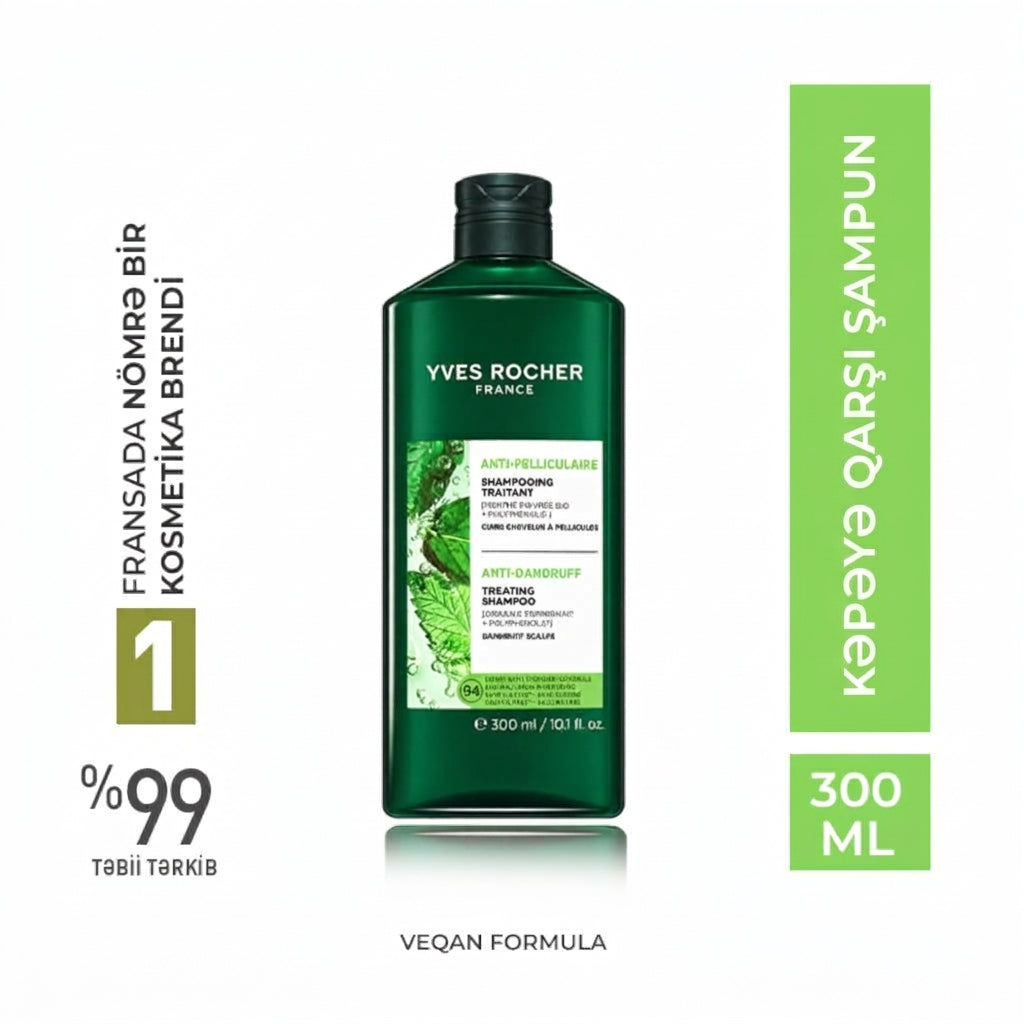 Anti-dandruff treatment shampoo bottle 300ml