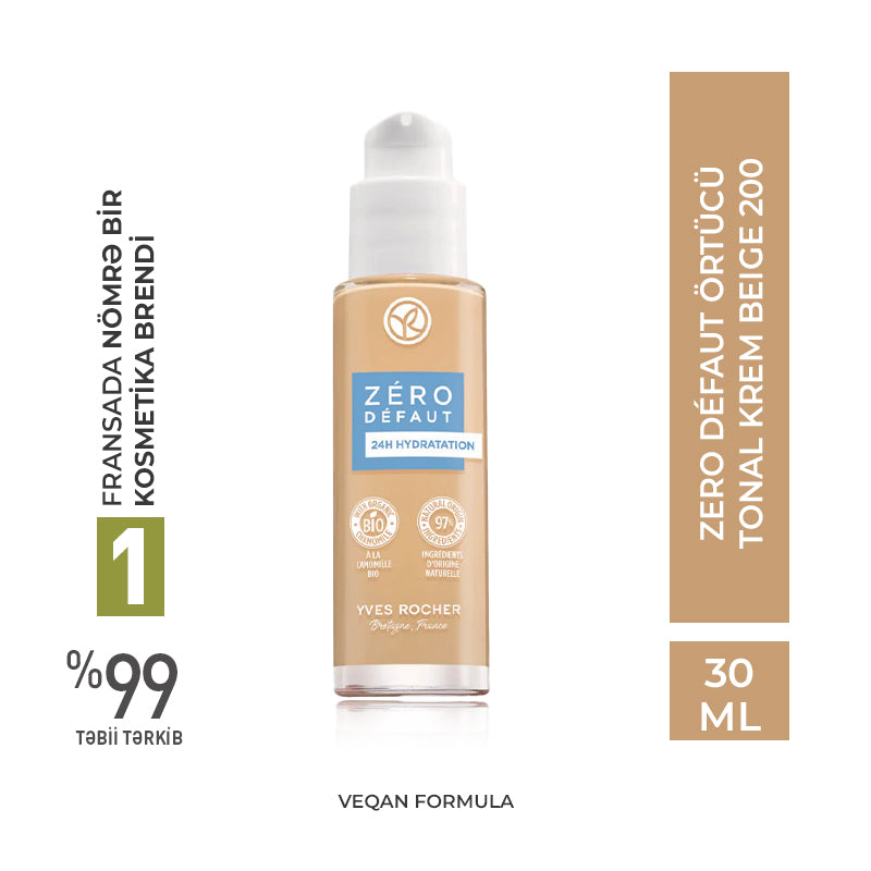 ZERO DEFAUT FOUNDATION BOTTLE 30ML BEIGE 200