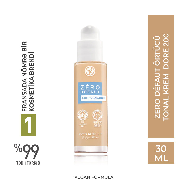 ZERO DEFAUT FOUNDATION BOTTLE 30ML DORE 200