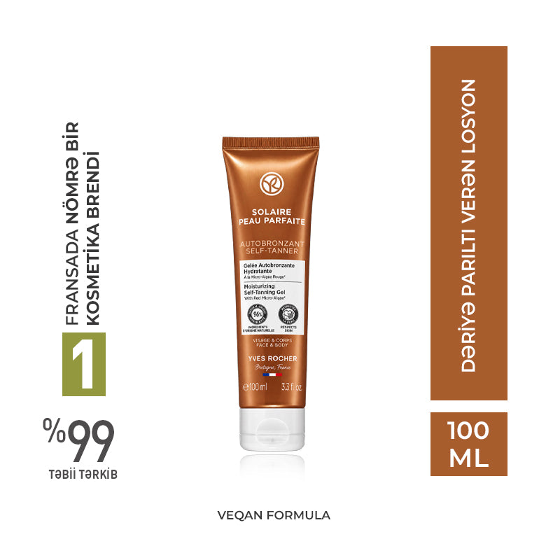 Dəriyə Parıltı Verən Günəş Effekti Yaradan Losyon 100 ml