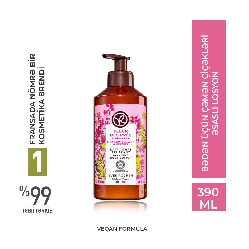 Bədən üçün çəmən çiçəkləri əsaslı losyon, 390 ml