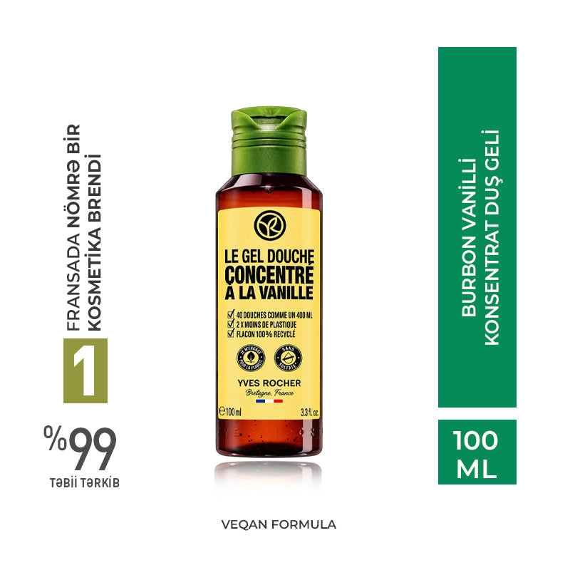 Burbon vanilli konsentrat duş geli, 100 ml