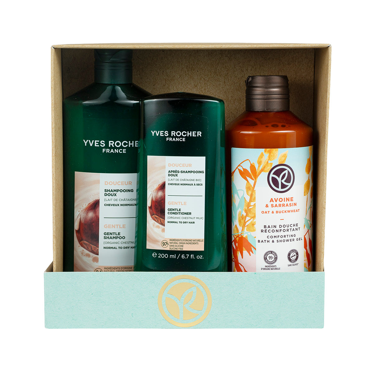 Yulaf Südü və Qarabaşaq Yumşaq Saç və Bədən Baxımı Dəsti