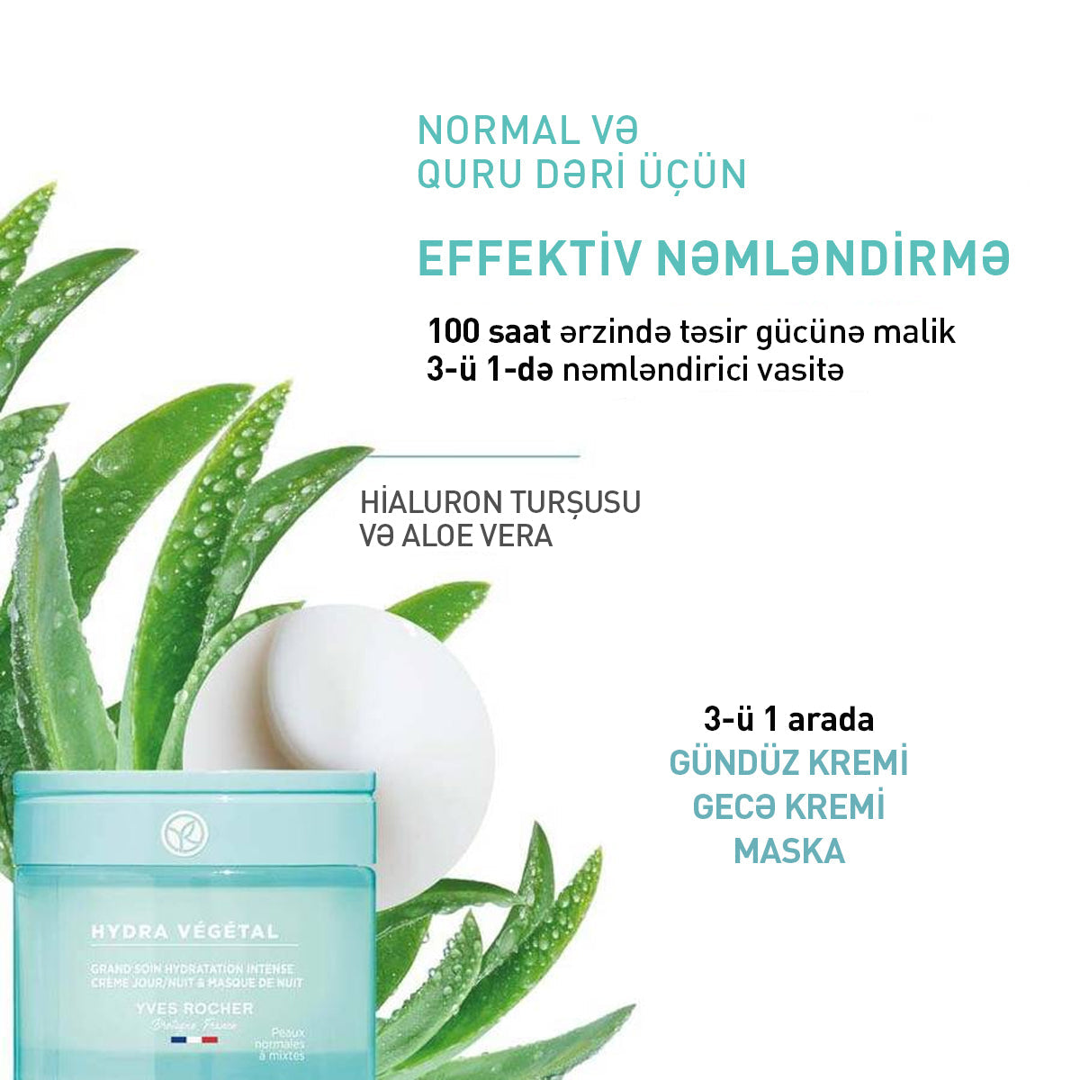 Üz üçün 3-ü 1-də nəmləndirici vasitə, 75 ml