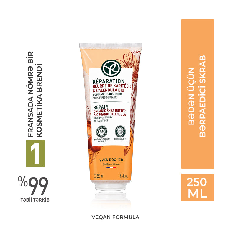 Bədən üçün bərpaedici skrab, 250 ml