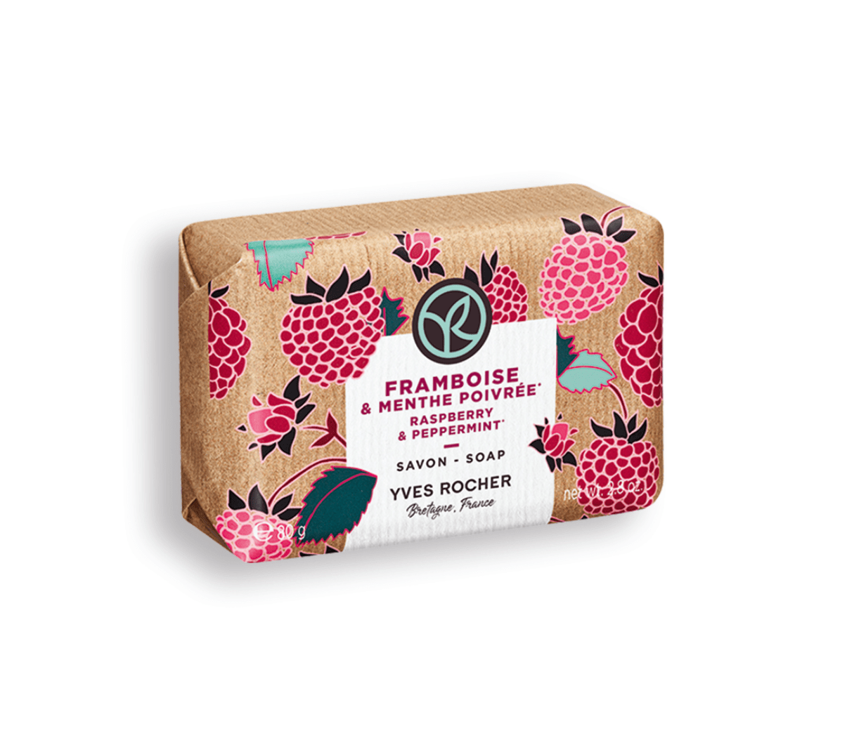 Raspberry & Peppermint Soap, 80 g
