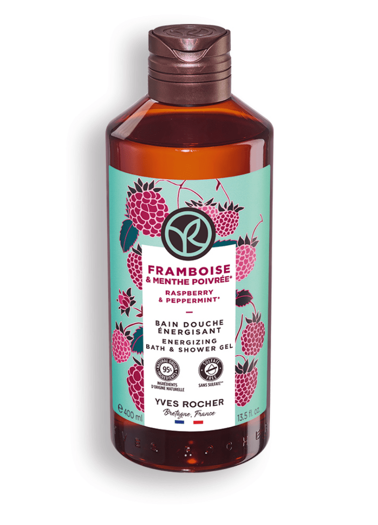 BATH AND SHOWER GEL RASPBERRY PEPPERMINT 400ML BOTTLE