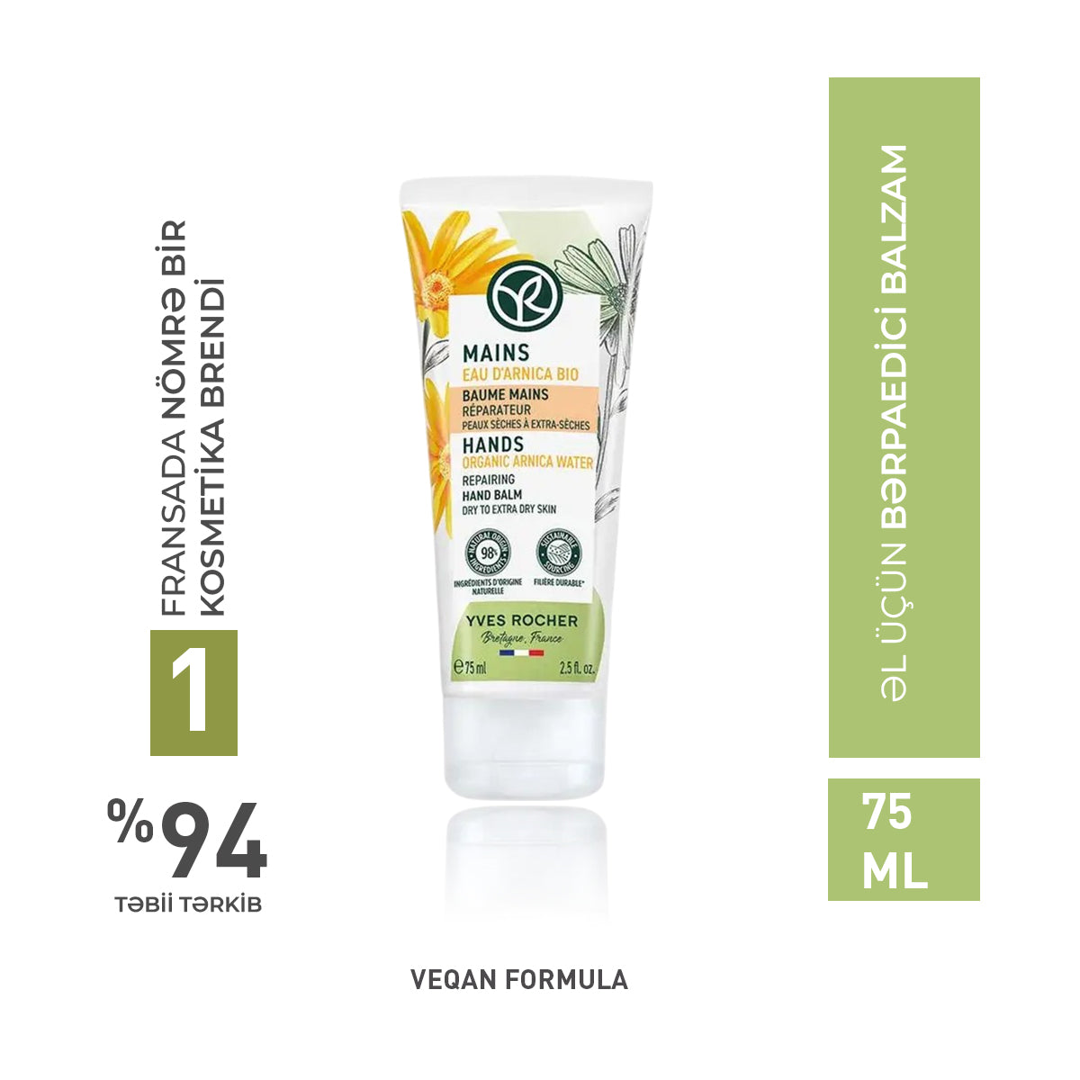 Əl üçün bərpaedici balzam, 75 ml