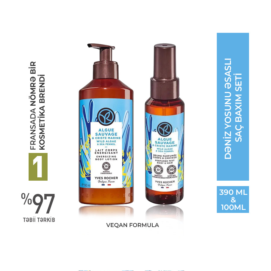 Dəniz Yosunu Esaslı 20li Bədən və Saç Baxım Seti