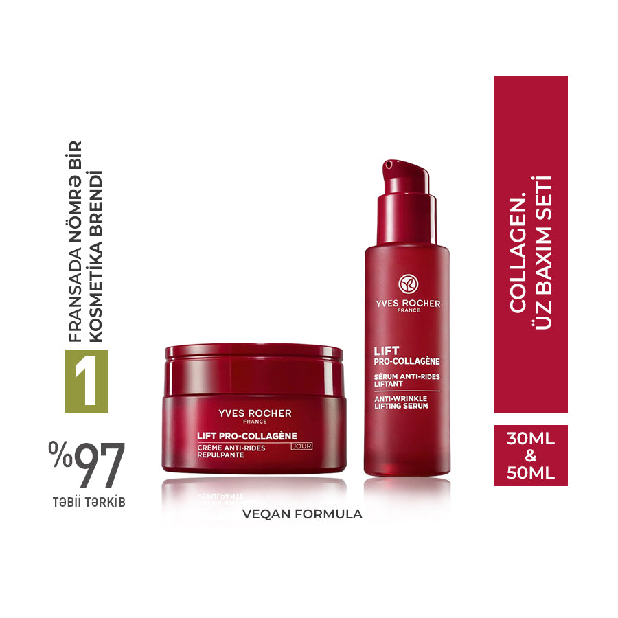 Liftinq Tərsirli 2-li Üz Baxımı Seti