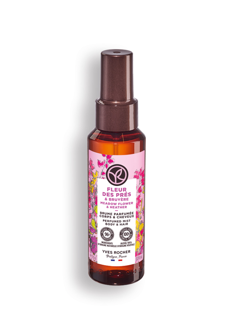 BODY AND HAIR MIST FIELDS' FLOWER & HEATHER 100ML BOTTLE -