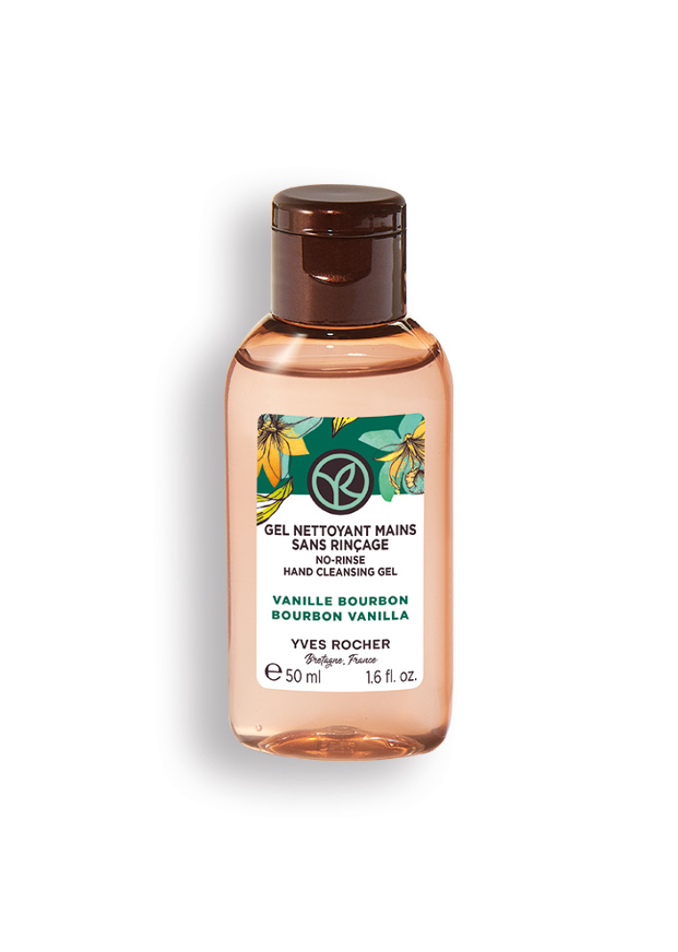 NON-RINSE CLEANSING HAND GEL BOURBON VANILLA 50ML BOTTLE -