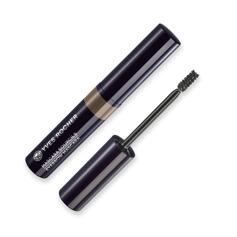 A 100% natural plant fiber mascara to tame brows with precision and color them naturally