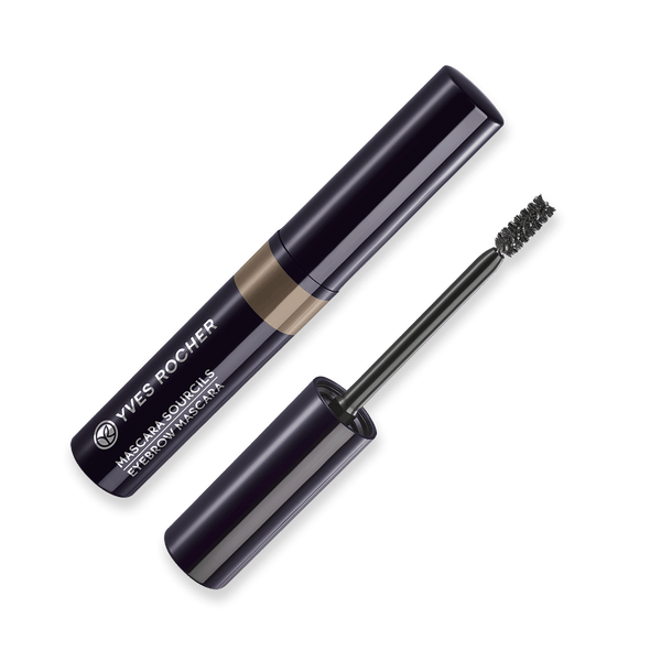 A 100% natural plant fiber mascara to tame brows with precision and color them naturally