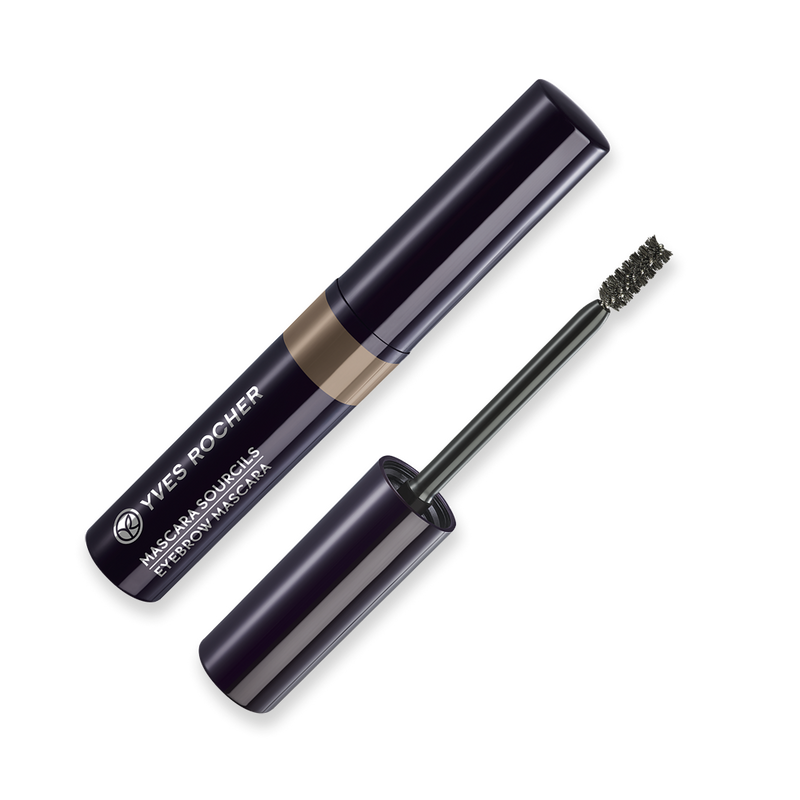A 100% natural plant fiber mascara to tame brows with precision and color them naturally