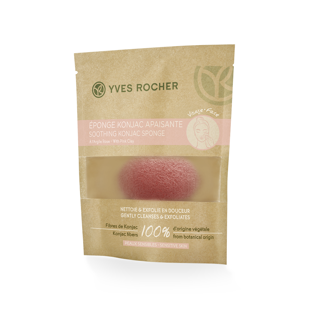 A sponge 100% of botanical origin to boost daily cleansing with its micro-exfoliating power, adapted for sensitive skin