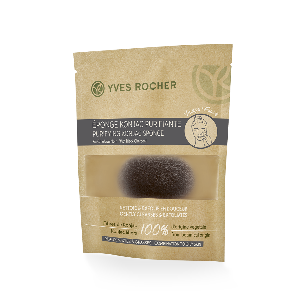 A sponge 100%  from botanical origin to boost daily cleansing with its micro-exfoliating power, adapted for combination to oily skin
