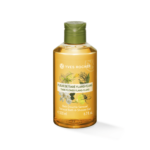 The pleasure of a gentle shower gel with a sensual fragrance,