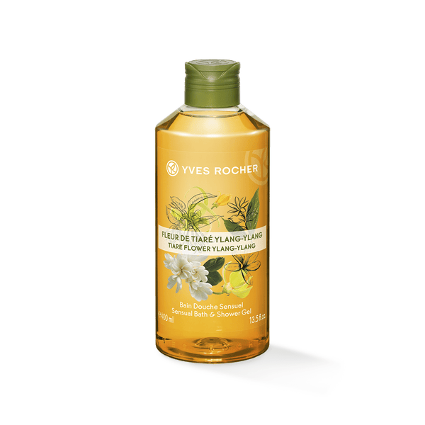 The pleasure of a gentle shower gel with a sensual fragrance,