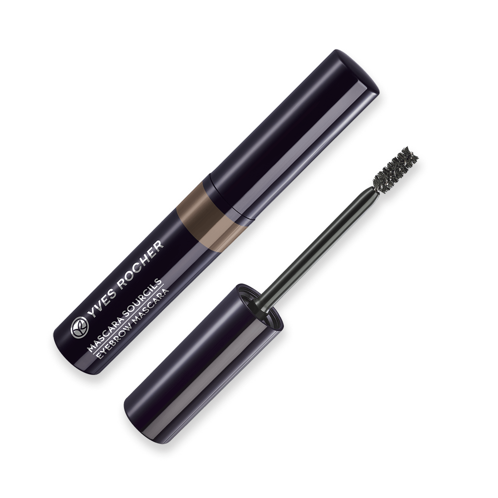 A 100% natural plant fiber mascara to tame brows with precision and color them naturally