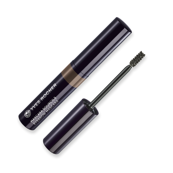 A 100% natural plant fiber mascara to tame brows with precision and color them naturally