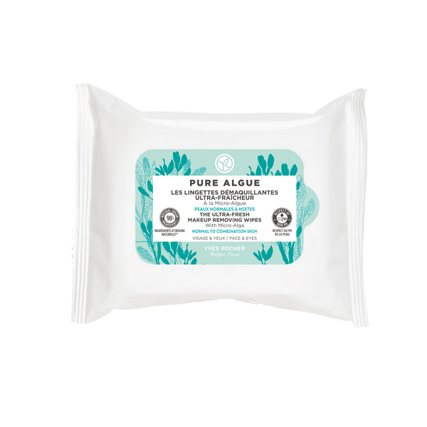 The Ultra-Fresh Makeup Removing Wipes Pure Algue